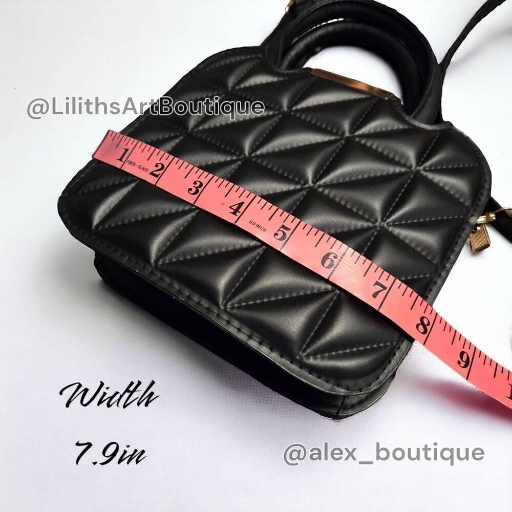Quilted Square Crossbody Bag(Q007)-Bags for Women - Picture 6 of 11